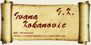 Ivana Kokanović vizit kartica